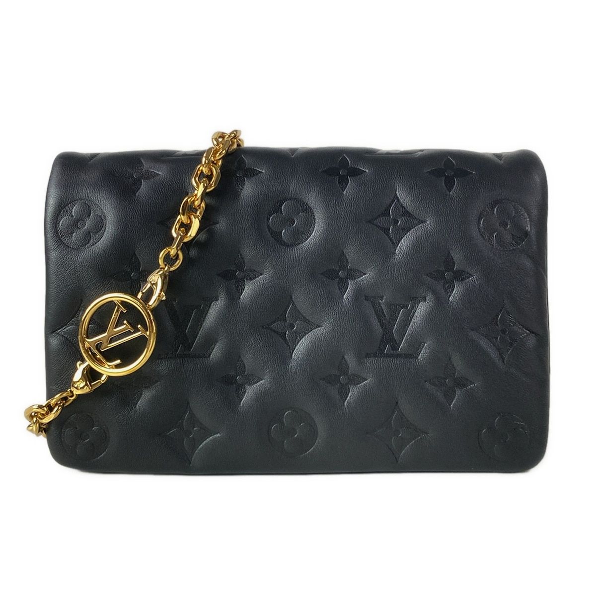 Louis Vuitton Shoulder Bag Cousin Pochette Noir Leather