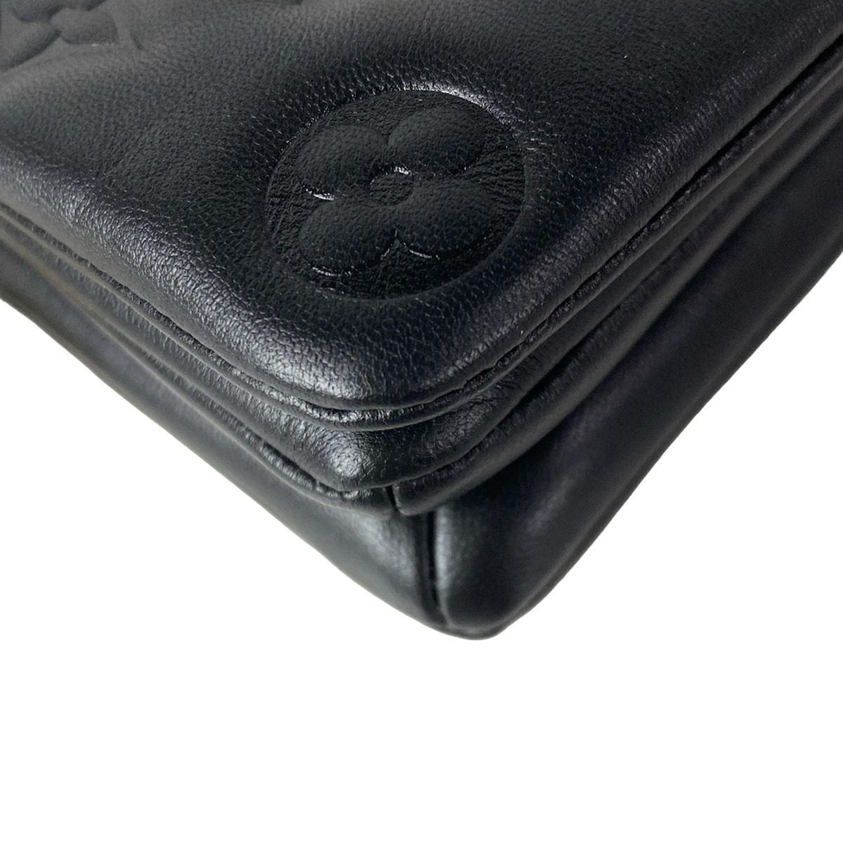 Louis Vuitton Shoulder Bag Cousin Pochette Noir Leather — view 6