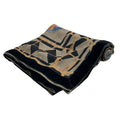 Fendi Shawl Gray Beige Black Multi Wool Scarf