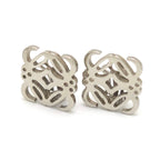 Loewe Anagram Earrings Palladium Plated Metal Clip on Box — view 2