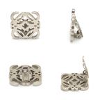 Loewe Anagram Earrings Palladium Plated Metal Clip on Box — view 5
