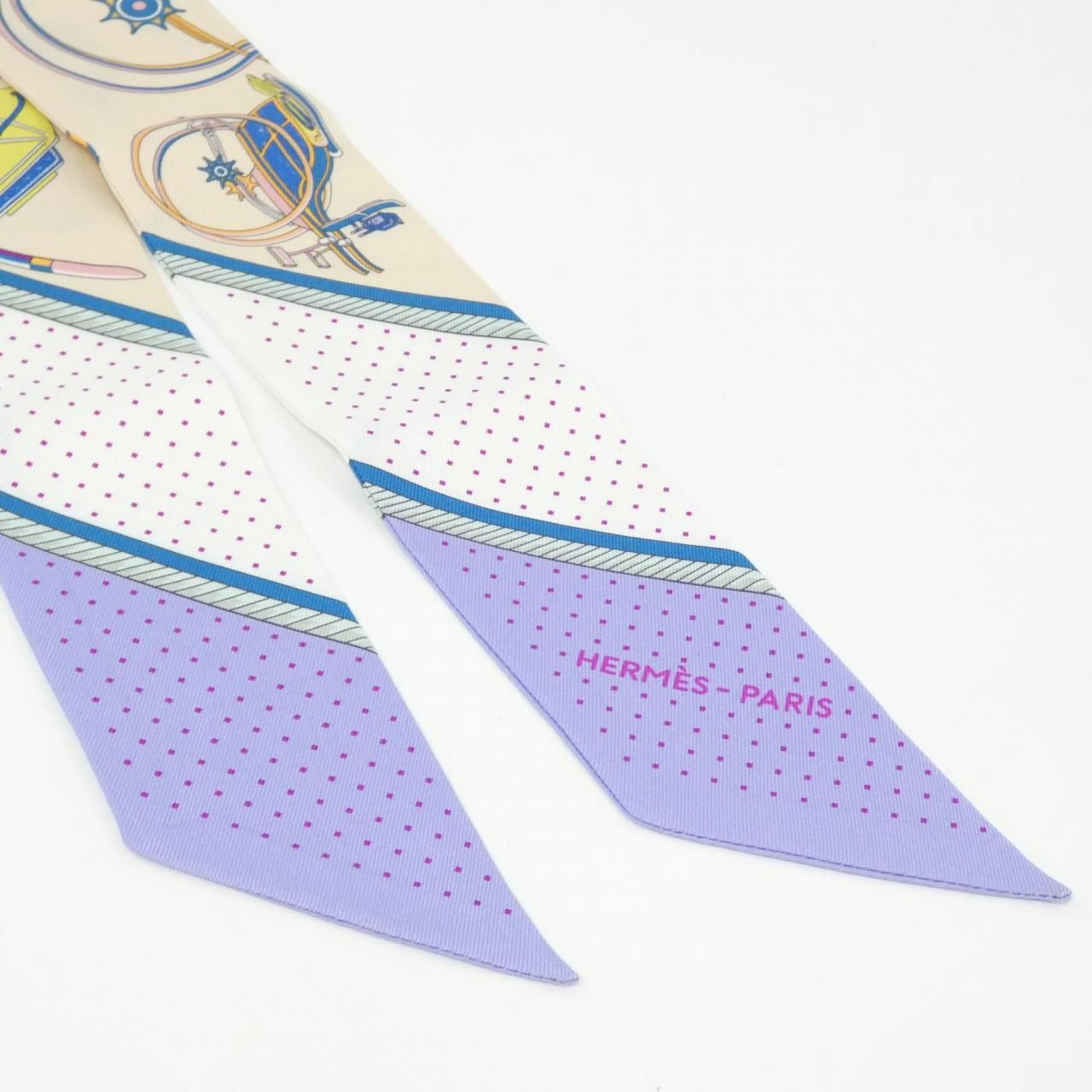 Hermes Twilly Scarf Yellow — view 2