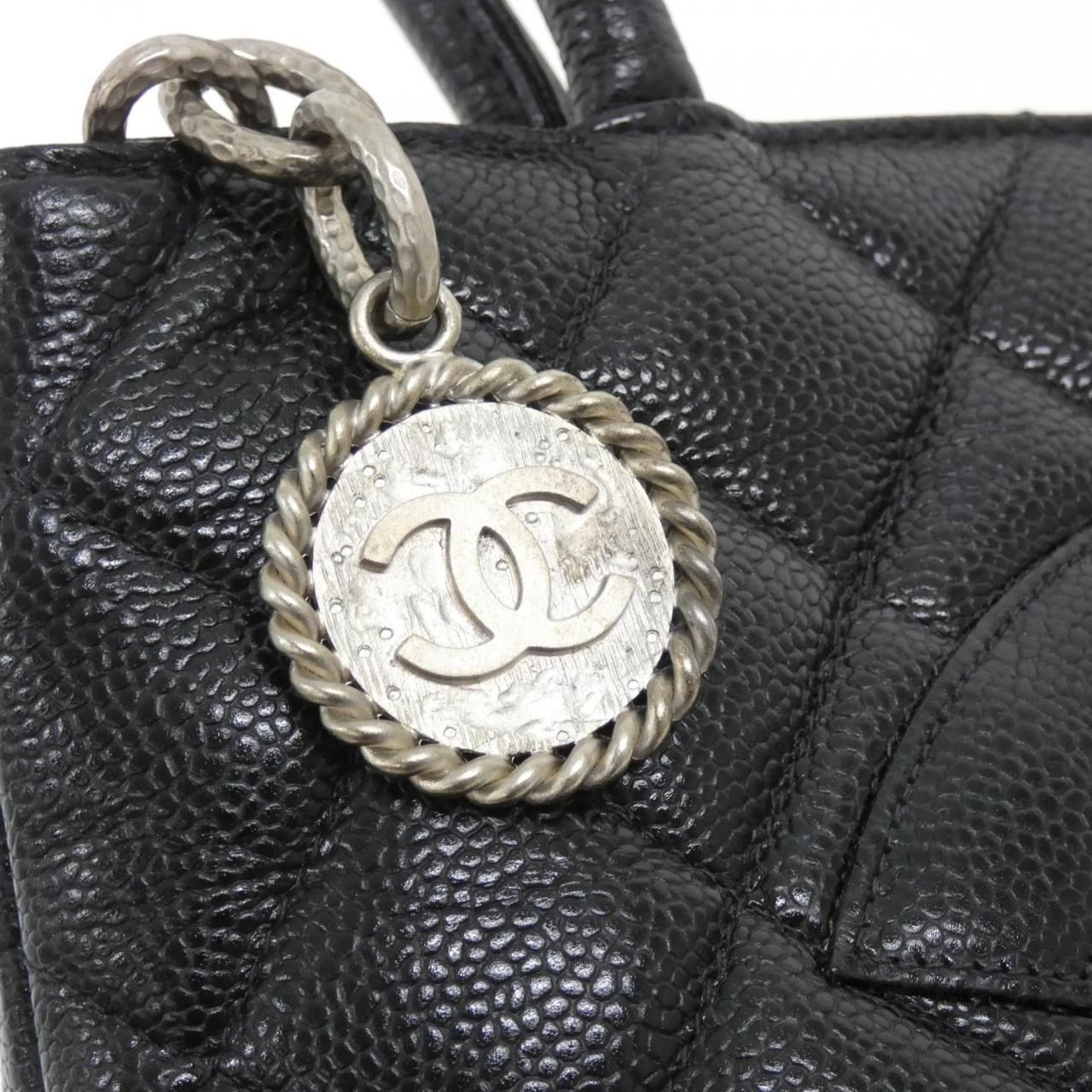 Chanel Vintage Bag Handbag Black — view 5