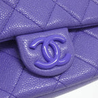 Chanel Shoulder Bag Purple — view 4