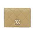 Chanel Card Case Card Holders Beige