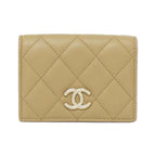 Chanel Card Case Card Holders Beige