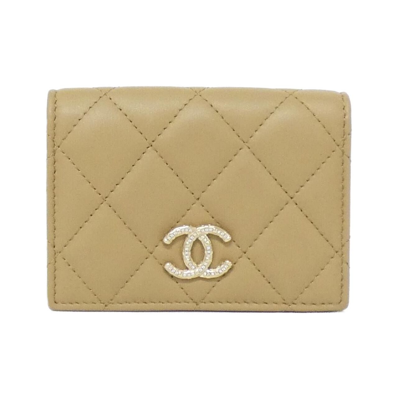 Chanel Card Case Card Holders Beige
