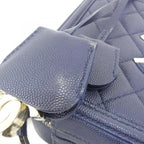 Chanel Shoulder Bag Navy — view 4