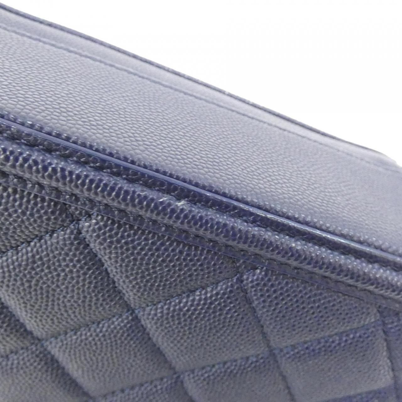 Chanel Shoulder Bag Navy — view 3