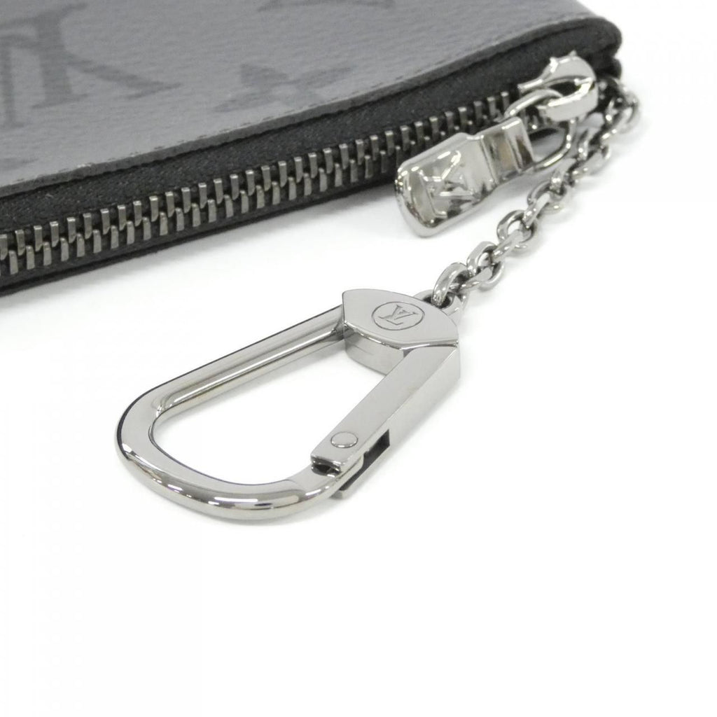 Louis Vuitton Monogram Eclipse Reverse Card Key Case Pochette Cles Coin & — view 4