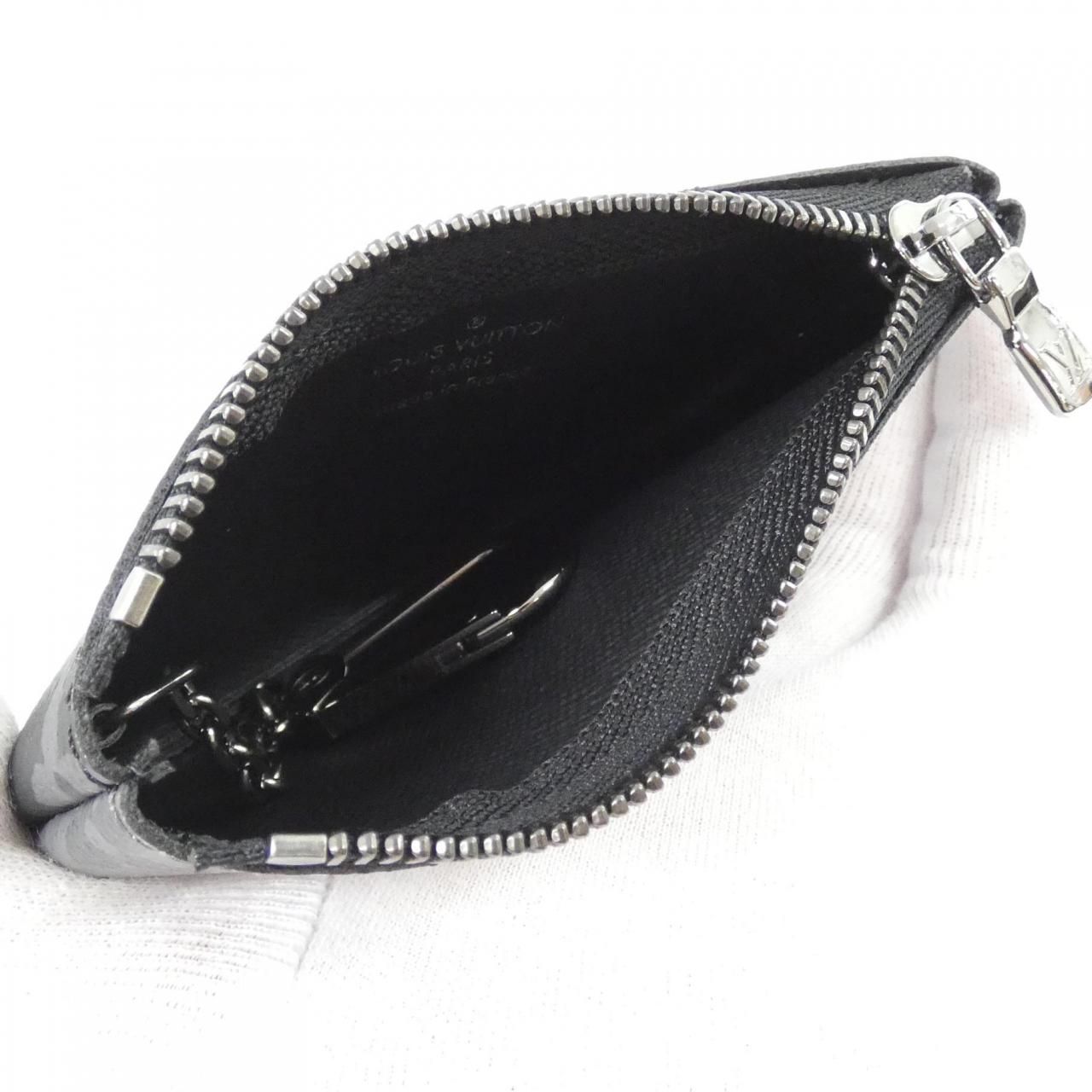 Louis Vuitton Monogram Eclipse Reverse Card Key Case Pochette Cles Coin & — view 5
