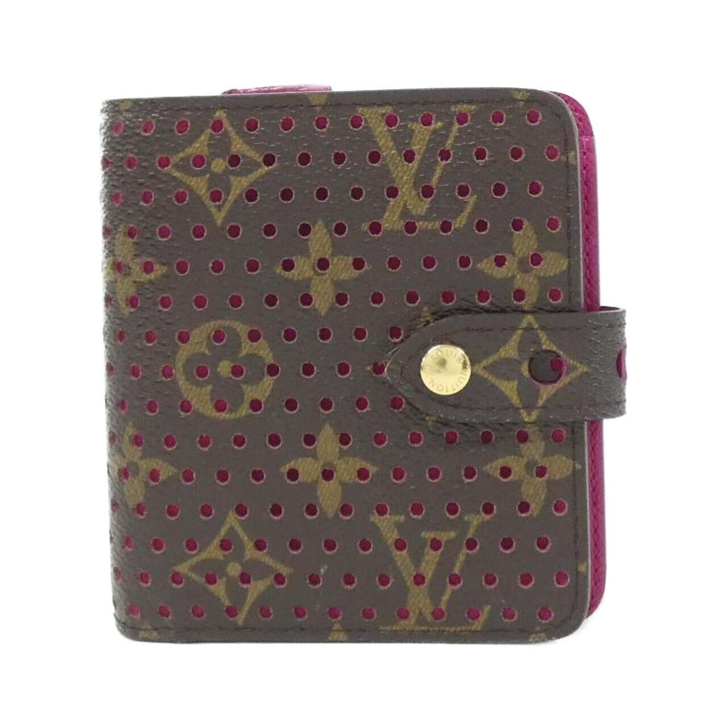 Louis Vuitton Monogram Perfo Compact Zip Wallet