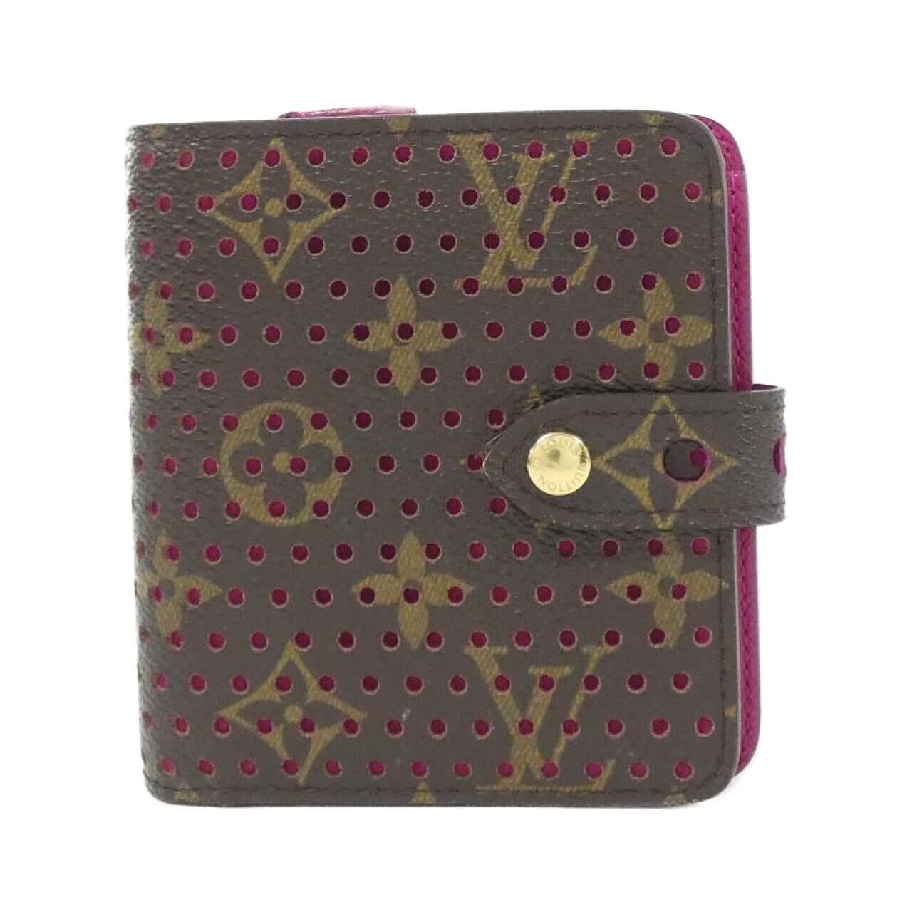 Louis Vuitton Monogram Perfo Compact Zip Wallet
