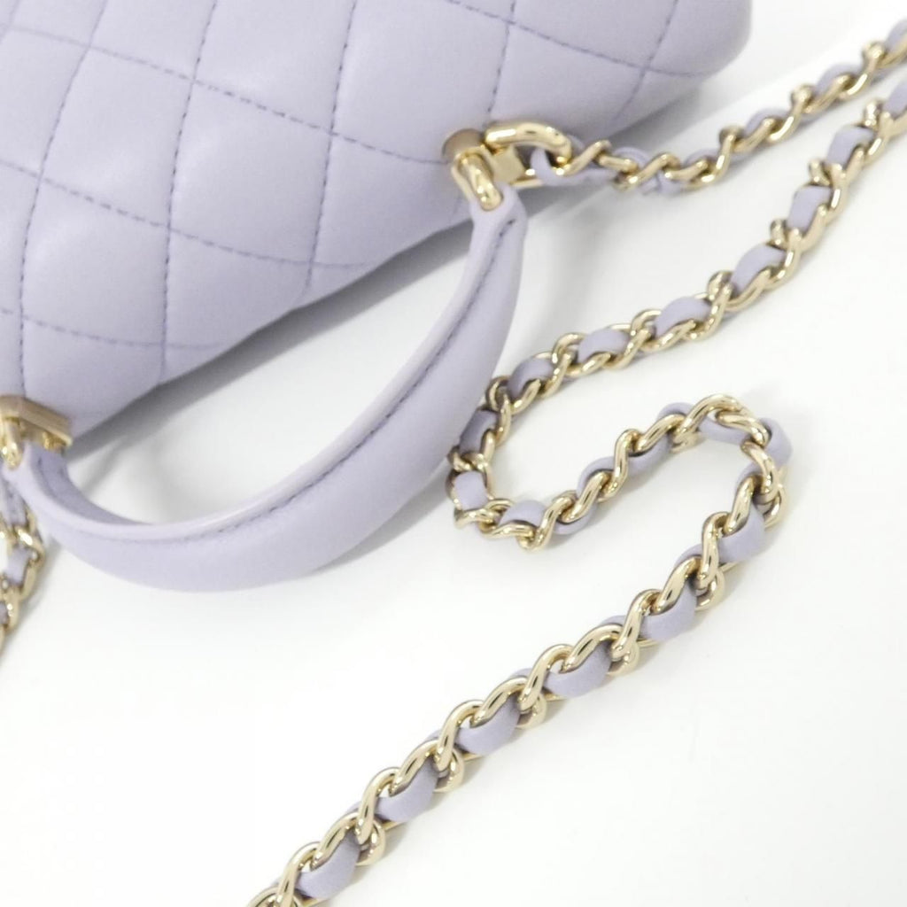 Chanel Bag Handbag Purple — view 7