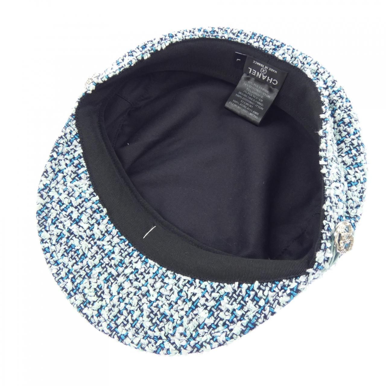 Chanel Cap Hat Blue — view 5