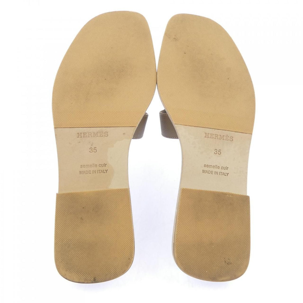 Hermes Oran Sandals Beige — view 4