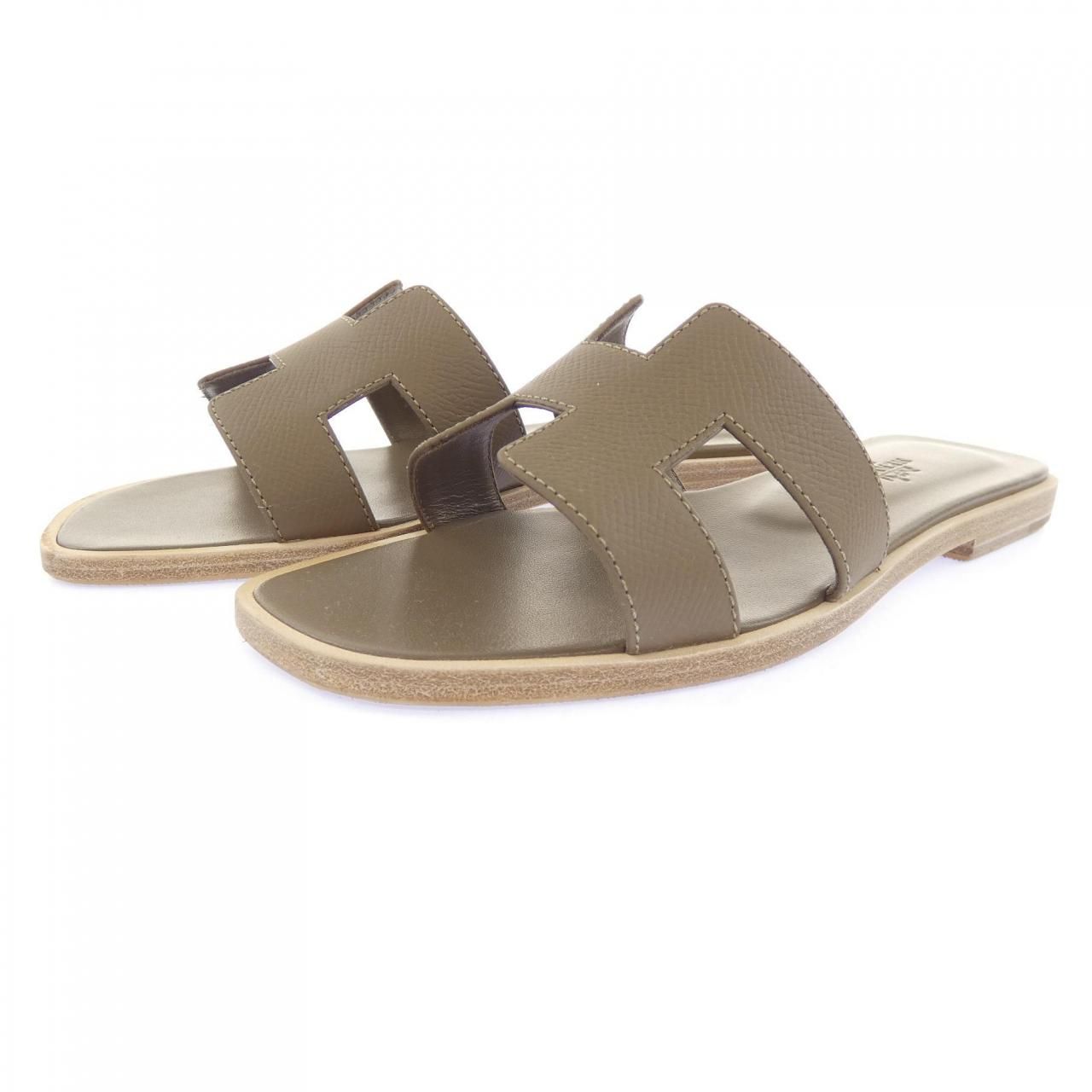 Hermes Oran Sandals Beige — view 3