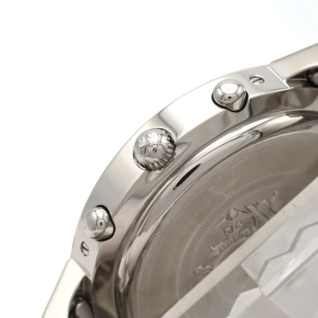 Hermes Clipper Chronograph SS Quartz Watch — view 4