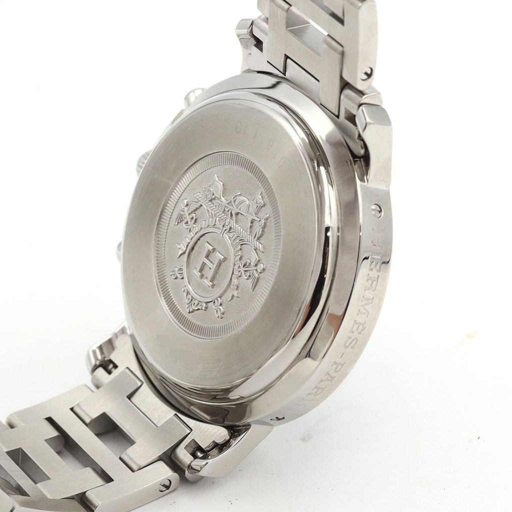 Hermes Clipper Chronograph SS Quartz Watch — view 6