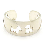 Hermes Bangle Silver Dog Bracelet
