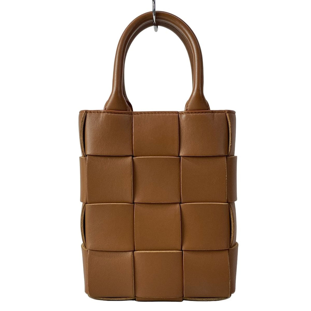 Bottega Veneta Tote Mini Cassette Brown Lambskin