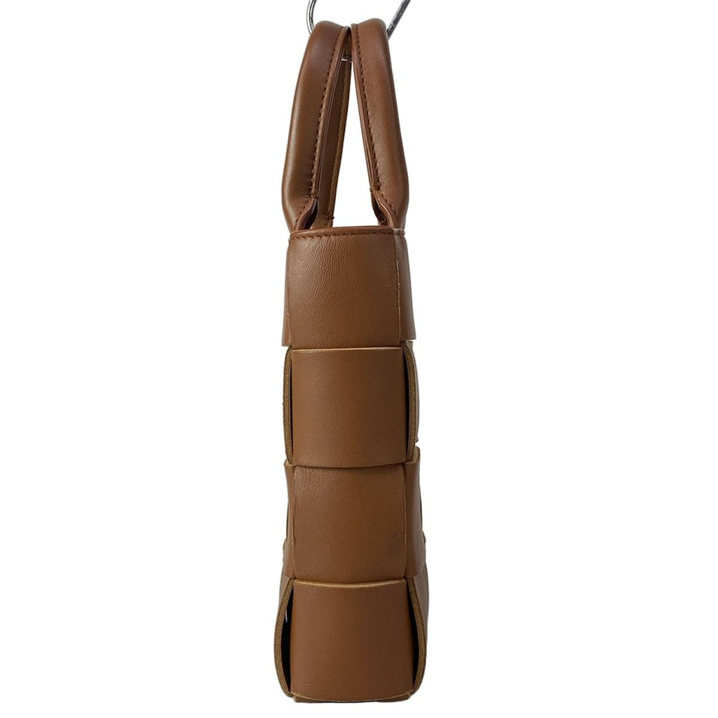 Bottega Veneta Tote Mini Cassette Brown Lambskin — view 4