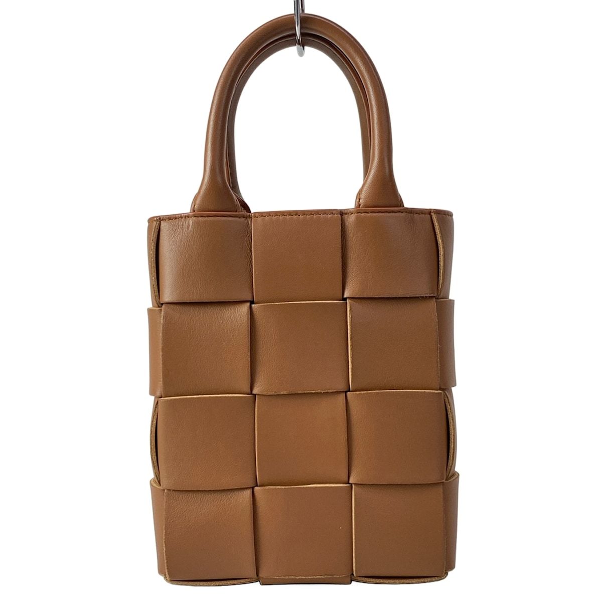 Bottega Veneta Tote Mini Cassette Brown Lambskin — view 3