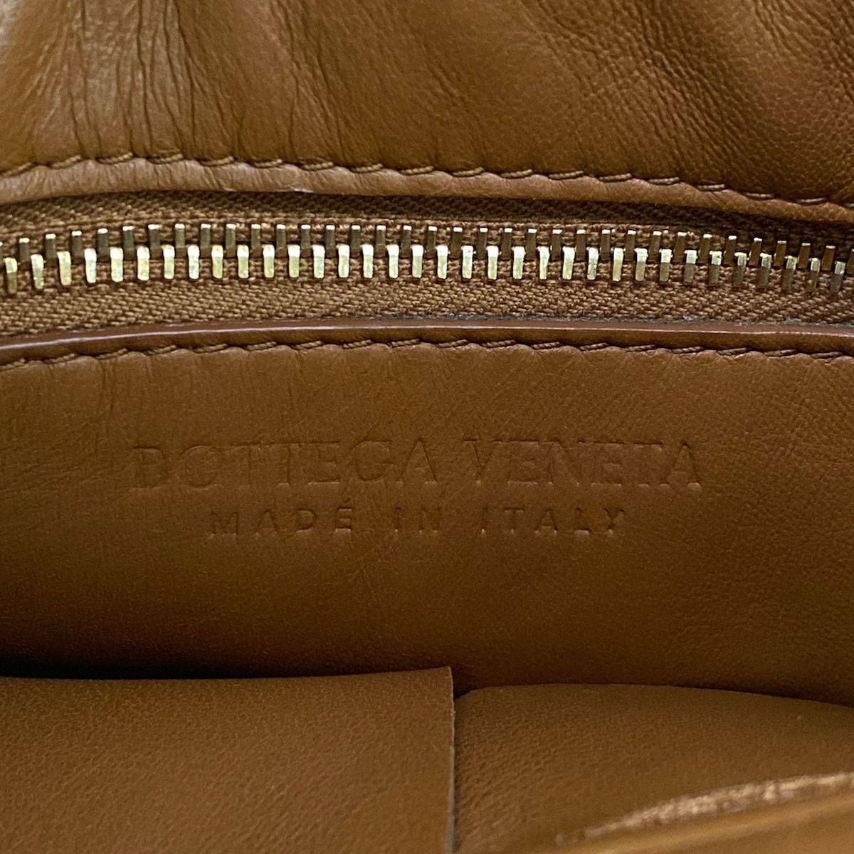 Bottega Veneta Tote Mini Cassette Brown Lambskin — view 9