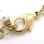 Chanel Necklace Gold Black White CC Logo — view 4