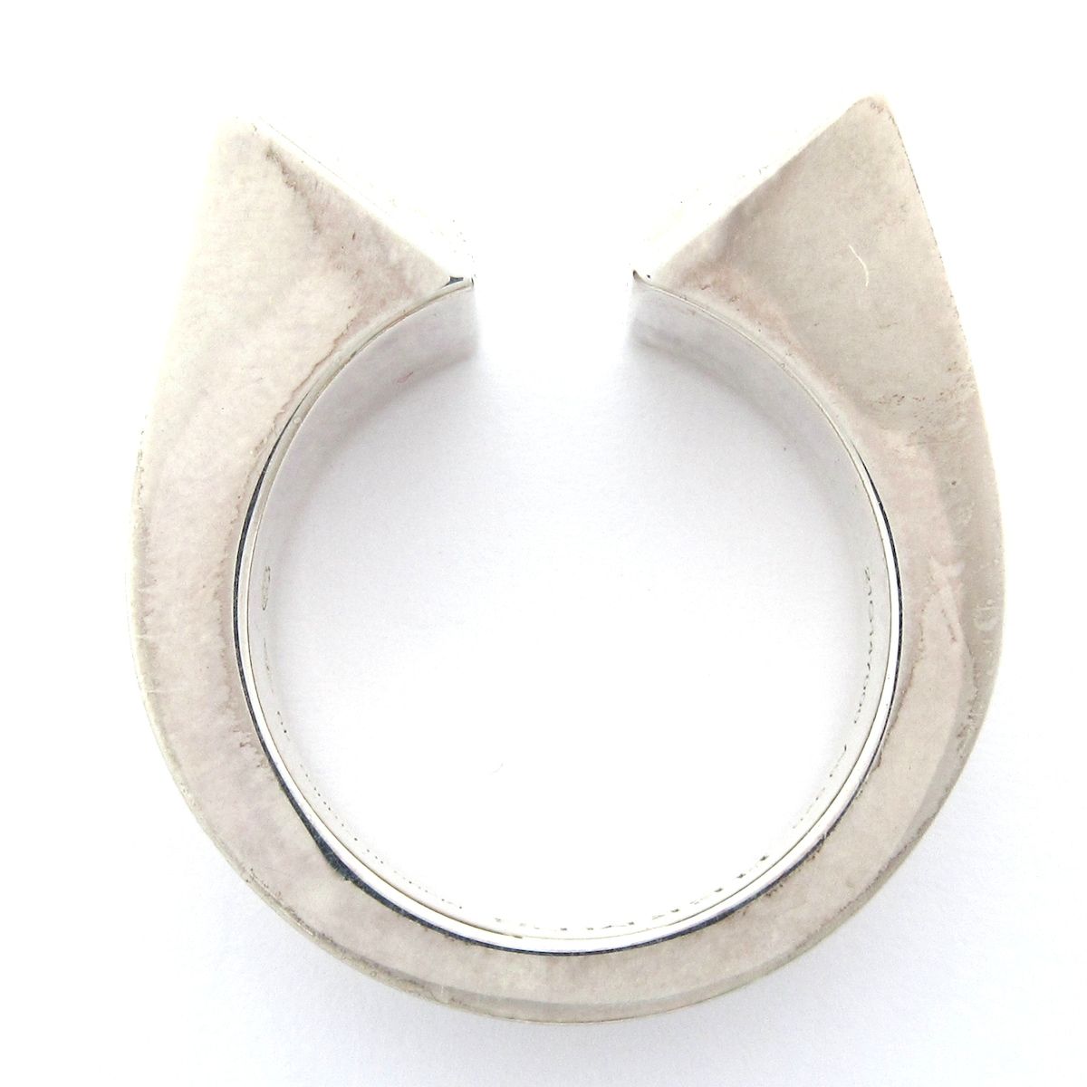 Hermes Ring 49 Cour de Forges Silver — view 4