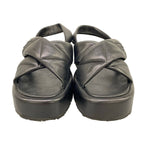 Prada Sandals 36 Black Quilt Leather — view 5