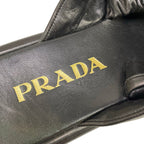 Prada Sandals 36 Black Quilt Leather — view 9