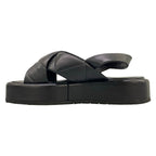 Prada Sandals 36 Black Quilt Leather — view 3
