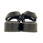 Prada Sandals 36 Black Quilt Leather — view 6