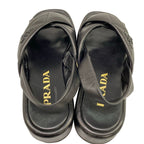 Prada Sandals 36 Black Quilt Leather — view 7