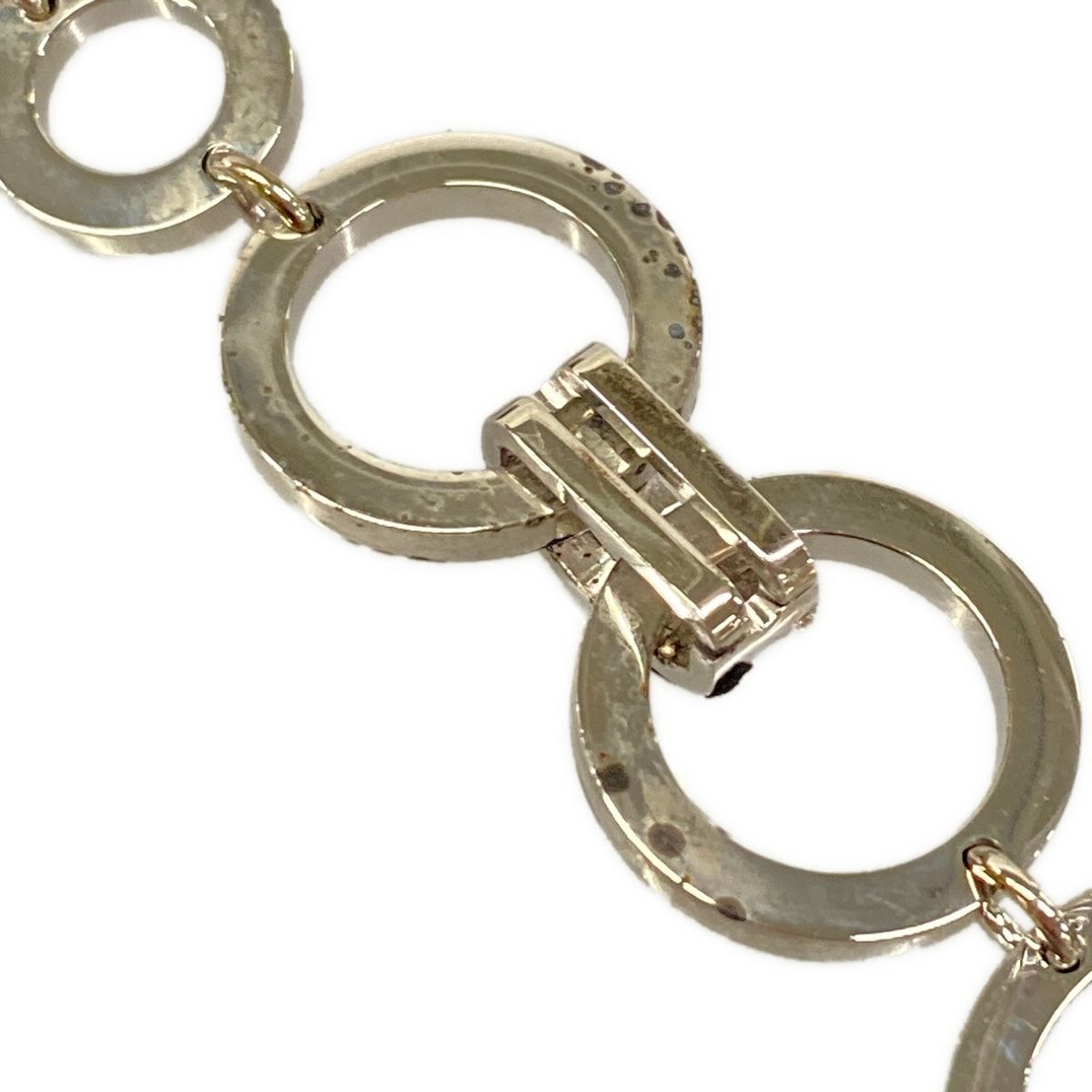 Chanel Belt Silver Chain CC Logo — view 7