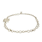 Chanel Belt Silver Chain CC Logo — view 2