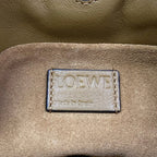 Loewe Shoulder Bag Flamenco Clutch Mini Brown Removable Strap Drawstring Leather — view 8