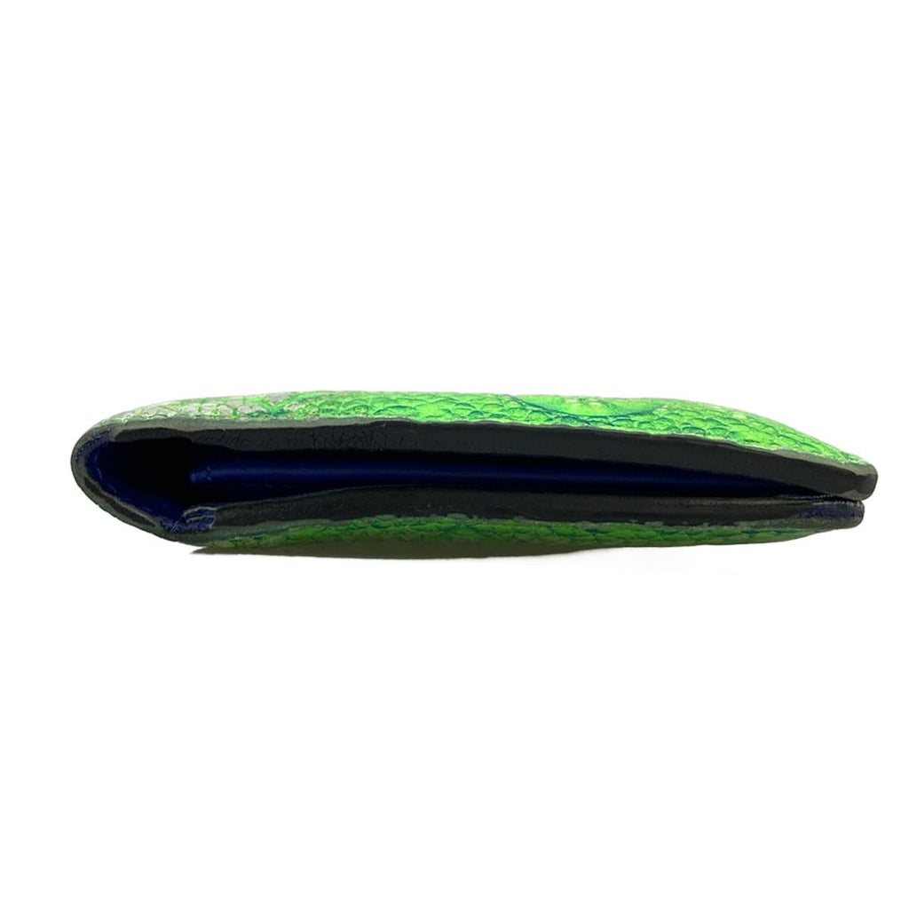 Louis Vuitton Wallet Taurillon Illusion Portefeuille Brazza Blue Vert — view 8