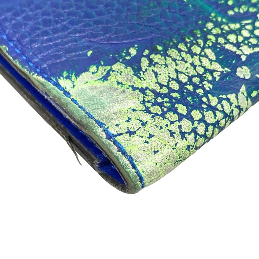 Louis Vuitton Wallet Taurillon Illusion Portefeuille Brazza Blue Vert — view 6