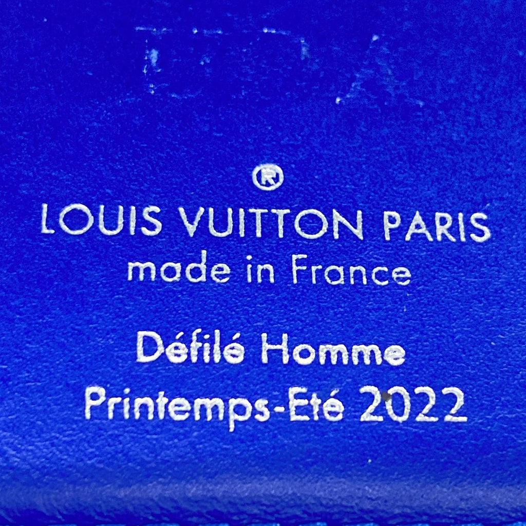 Louis Vuitton Wallet Taurillon Illusion Portefeuille Brazza Blue Vert — view 5