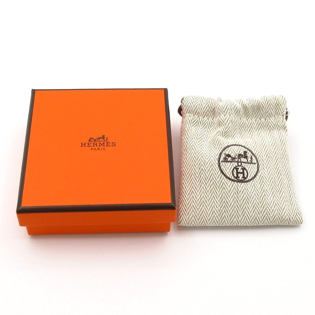 Hermes Earrings Mini Maillon Pink Gold Black — view 7