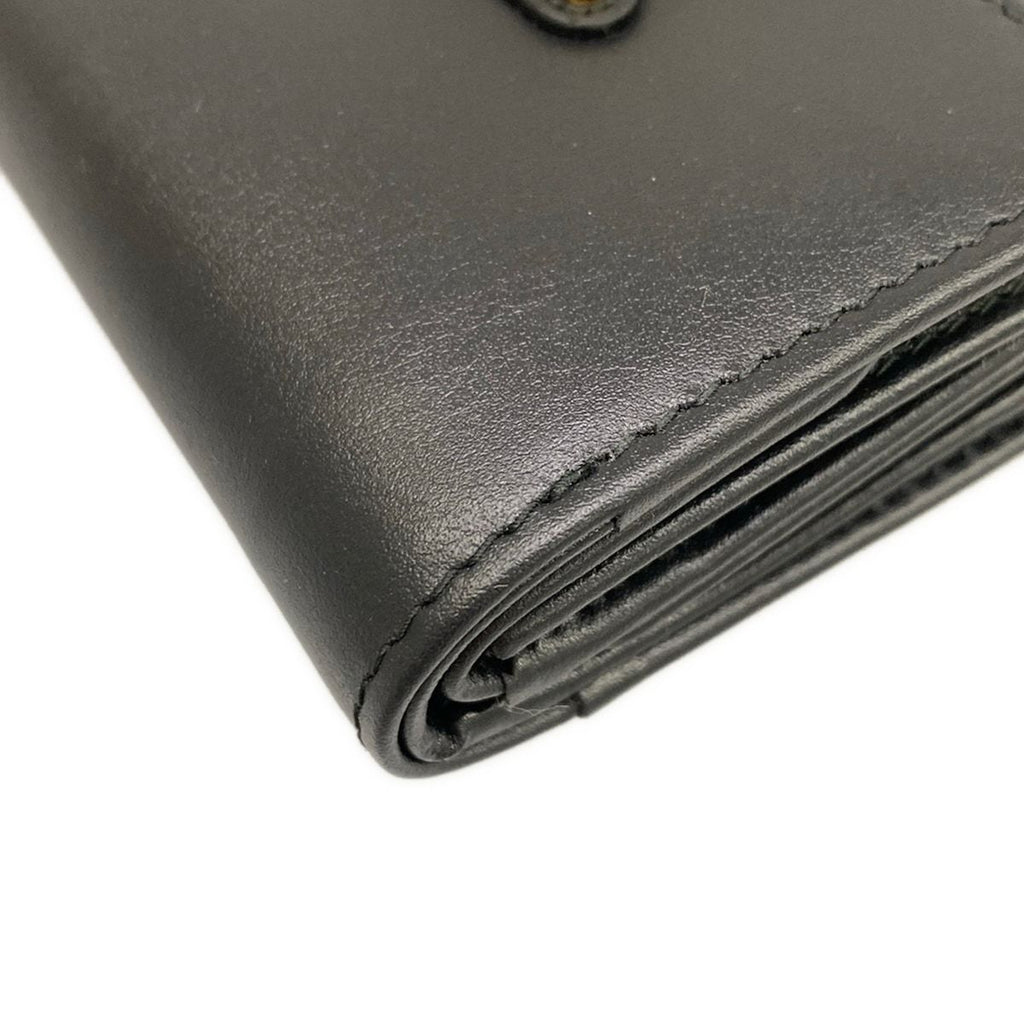 Prada Trifold Wallet Black Leather — view 7