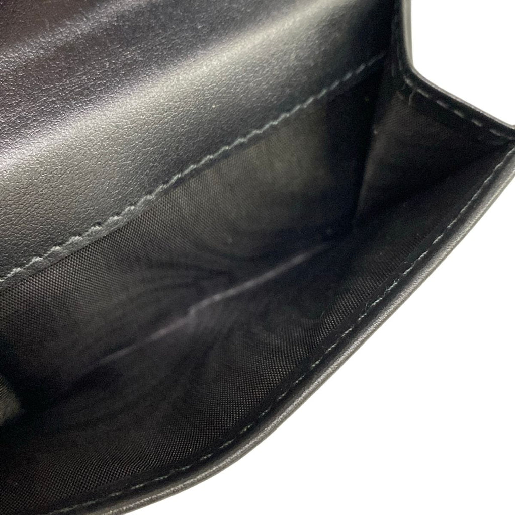 Prada Trifold Wallet Black Leather — view 4