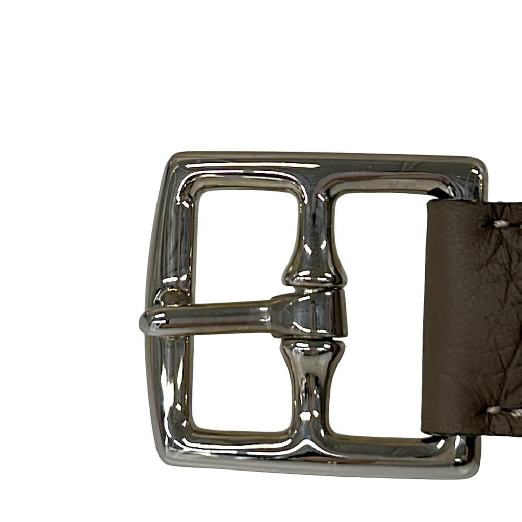 Hermes Belt 90 Etriviere Double Tour Etoupe Silver — view 3