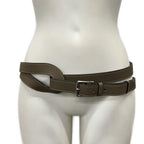 Hermes Belt 90 Etriviere Double Tour Etoupe Silver — view 6
