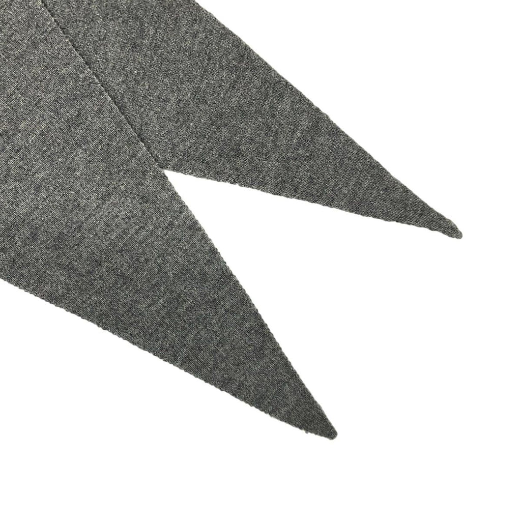 Hermes Shawl Gray Cashmere Silk Scarf — view 4