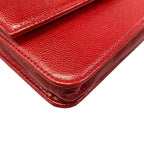 Chanel Wallet Red Chain Shoulder — view 7