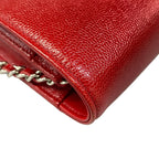 Chanel Wallet Red Chain Shoulder — view 8