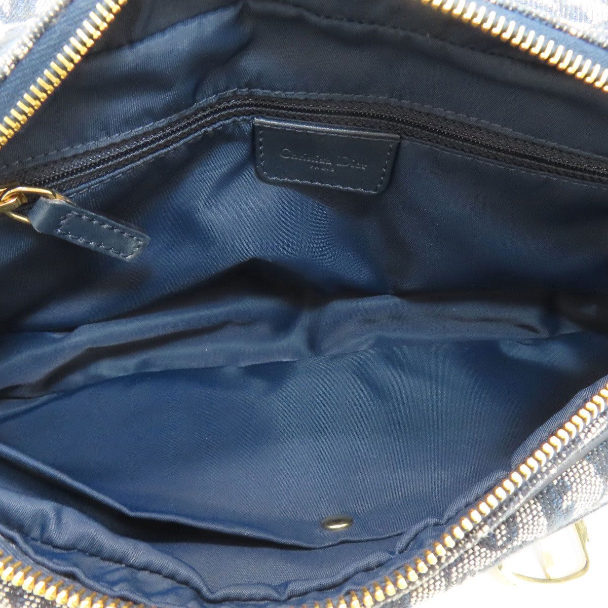 Dior Trotter Pattern Shoulder Bag Canvas — view 5
